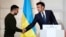 Президенти України і Франції: Володимир Зеленський і Емманюель Макрон