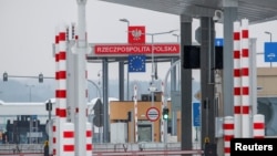 Пункт пропуска на белорусско-польской границе