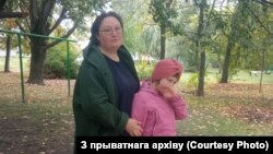 Мая Церакулава з дачкой Евай. Архіўнае фота