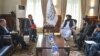 Делегация из Кыргызстана на встрече с первым заместителем главы правительства талибов Абдул Гани Барадаром.