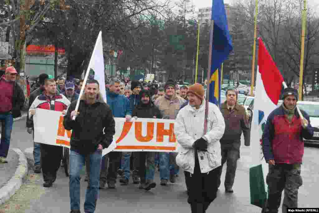 Protest radnika u Tuzli