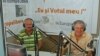 Ilia Trombițchi și Nicolar Misail în studioul Europei Libere la Chișinău