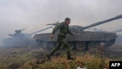 An anonymous web-based researcher has detailed evidence of a Russian tank brigade taking part in a bloody battle in Ukraine last year. (file photo)