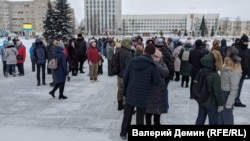 Митинг против системы QR-кодов в Архангельске 12 декабря