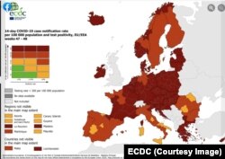 O hartă cu indicatori combinați arată că România nu mai este verde