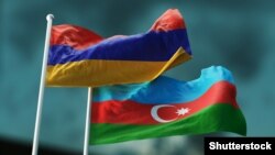Флаги Армении и Азербайджана