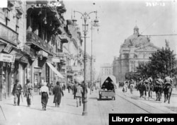 A photo of Lviv (then called Lemberg) in 1915. The photo was made just meters from where Masoch was born in 1836.