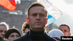 Jailed Russian opposition leader Aleksei Navalny (file photo)