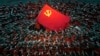 Dans în jurul steagului comunist chinez la gala de aniversare a 100 de ani de la înființarea Partidului Comunist. Beijing, 28 iunie 2021