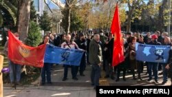 Protest sindikata ispred Skupštine: 