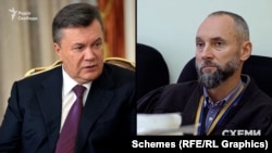Viktor Yanukovych (left) and Judge Ihor Kachura (combo photo)