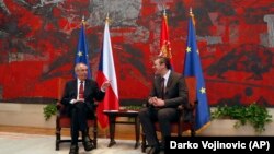 Predsednik Češke Miloš Zeman i predsednik Srbije Aleksandar Vučić