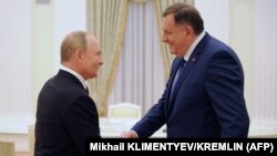 Vladimir Putin i Milorad Dodik u Moskvi, septembar 2022.