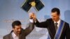 محمود احمدی‌نژاد در کنار بشار اسد
