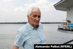Dmytro Metyolkin, standing by the Dnieper River, says: "There's an end to everything."