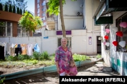 Tetyana Bilyk runs a shelter close to the city center that was planned for 25 people but now hosts about 70.