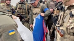 Украинские военные в освобожденной Казачьей Лопани Харьковской области. 12 сентября 2022 года