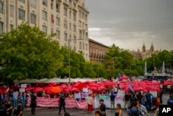 Protest u Madridu 12. septembra 2022.