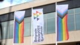 Serbia - Europride officially opened in Belgrade, with the raising of the rainbow flag in front of the Palace of Serbia. 12 September 2022