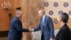 RFE/RL President and CEO Jamie Fly meets with Prime Minister Nicolae Ciucă. 