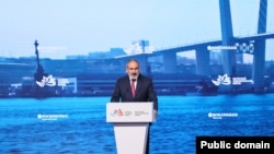 Russia - Armenian Prime Minister Nikol Pashinian addresses the Eastern Economic Forum in Vladivostok, Setpember 7, 2022.