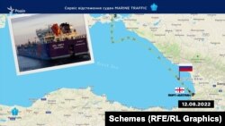 Сервіс MarineTraffic зафіксував прибуття у порт Батумі завантаженого у порту «Кавказ» танкера SVL Unity 12 серпня