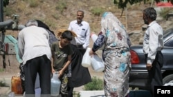 Water remains cut off in large areas of the city of Hamedan for up to 20 hours a day, while residents say the water they do get is undrinkable.