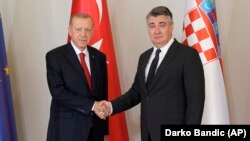 Erdogan i Milanović u Zagrebu 8. rujna 2022.