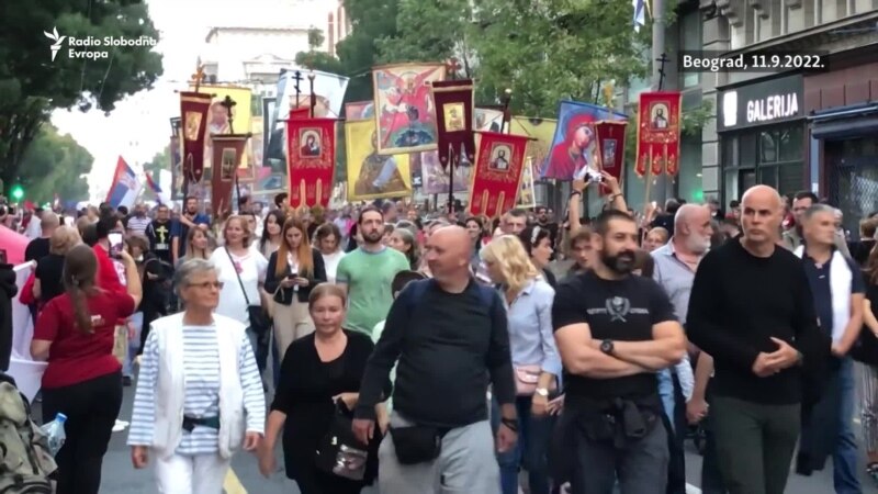 'Moleban' i protest desničara protiv Evroprajda u Beogradu