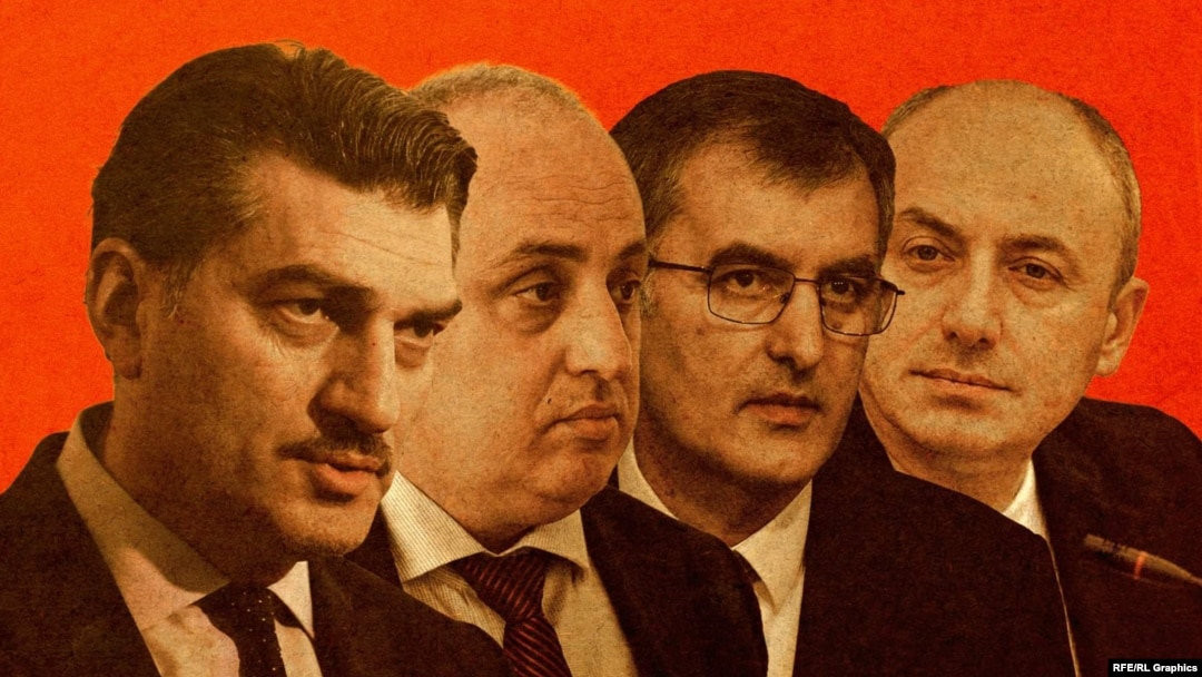 Михаил Кавелашвили, Дмитрий Хундадзе, Созар Субари и Гурам Мачарашвили (коллаж)