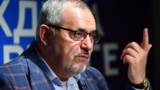 Boris Nadezhdin, the Civic Initiative Party presidential hopeful, holds a press conference in Saint Petersburg on January 14, 2024.