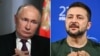 (COMBO) This combination of pictures created on May 12, 2025 shows a pool photograph distributed by Russia's state agency Sputnik bearing Russian President Vladimir Putin during an interview to RIA Novosti news agency at the Kremlin in Moscow on March 12,