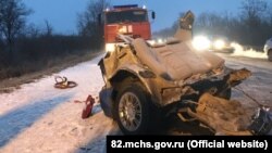 Авария в Симферопольской районе Крыма, 26 января 2018 года