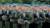 Ілюстрацыйнае фота. Беларускае войска на рэпетыцыі параду 3 ліпеня. 1 ліпеня 2019 году