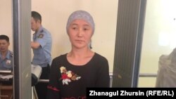 Независимый наблюдатель на выборах президента Райгуль Азикина во время судебного заседания в Актобе, 21 июня 2019 года.