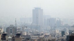 A general view shows smog obscures buildings in Tehran, December 5, 2018. File photo