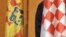 Zastave Crne Gore i Hrvatske