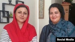 Golrokh Iraee (left) and Atena Daemi