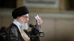 IRAN -- Iranian Supreme Leader Ayatollah Ali Khamenei attends a meeting with lawmakers in Tehran, June 20, 2018