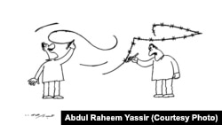 كاريكاتير للفنان عبد الرحيم ياسر