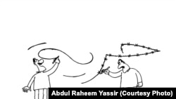 كاريكاتير للفنان عبد الرحيم ياسر
