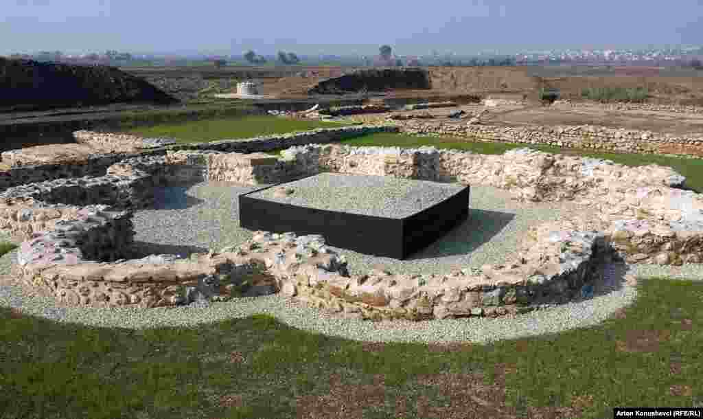 An excavation site at the ruins of the ancient Roman city of Ulpiana, near Pristina, the capital of Kosovo