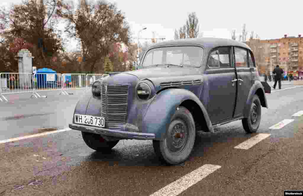 A 1939 Opel Kadett. Prior to World War II, Stalin had tried to work out a deal to assemble the car in the Soviet Union. But following the Allied victory, the Soviet leader considered it to be a spoil of war. In 1946 he reportedly had an entire Opel factory dismantled, transported out of Germany, and into the U.S.S.R. 