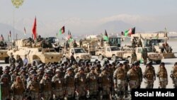 FILE: Afghanistan soldiers in Kabul.