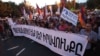 Armenia - Young workers demonstrate against a controversial pension reform in Yerevan, 8May2014.