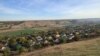 Вид с горы Таз-Тёпе на долину реки Кача и село Тенистое