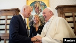 Papa Francisc și Joe Biden, la Vatican, 29 octombrie 2021