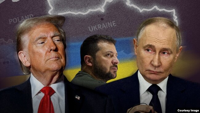 Tramp, Zelenski, Putin