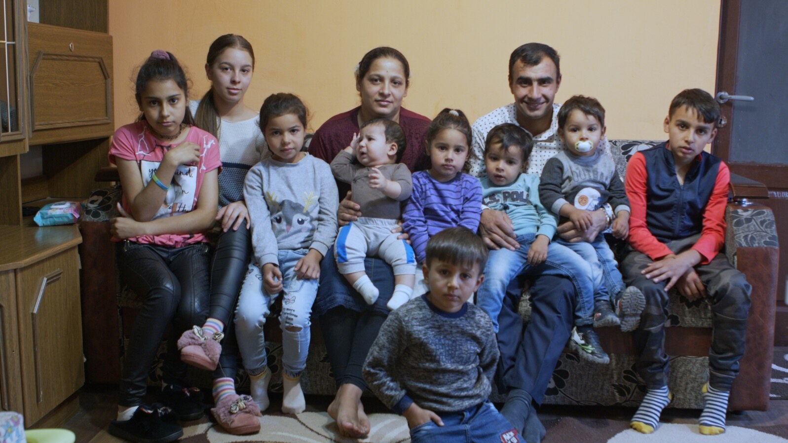 Familia Fîțan are nouă copii. Cel mai mic a împlinit șase luni. 