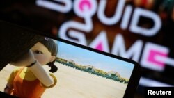Netflix serija "Squid Game" gleda se preko mobilnog telefona, 30. septembar 2021. 